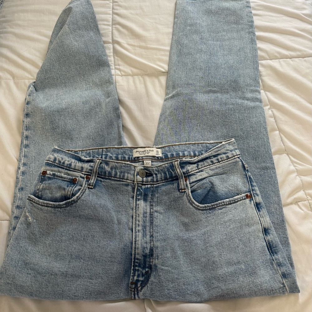 Abercrombie & Fitch Light Blue Curve Love Jeans